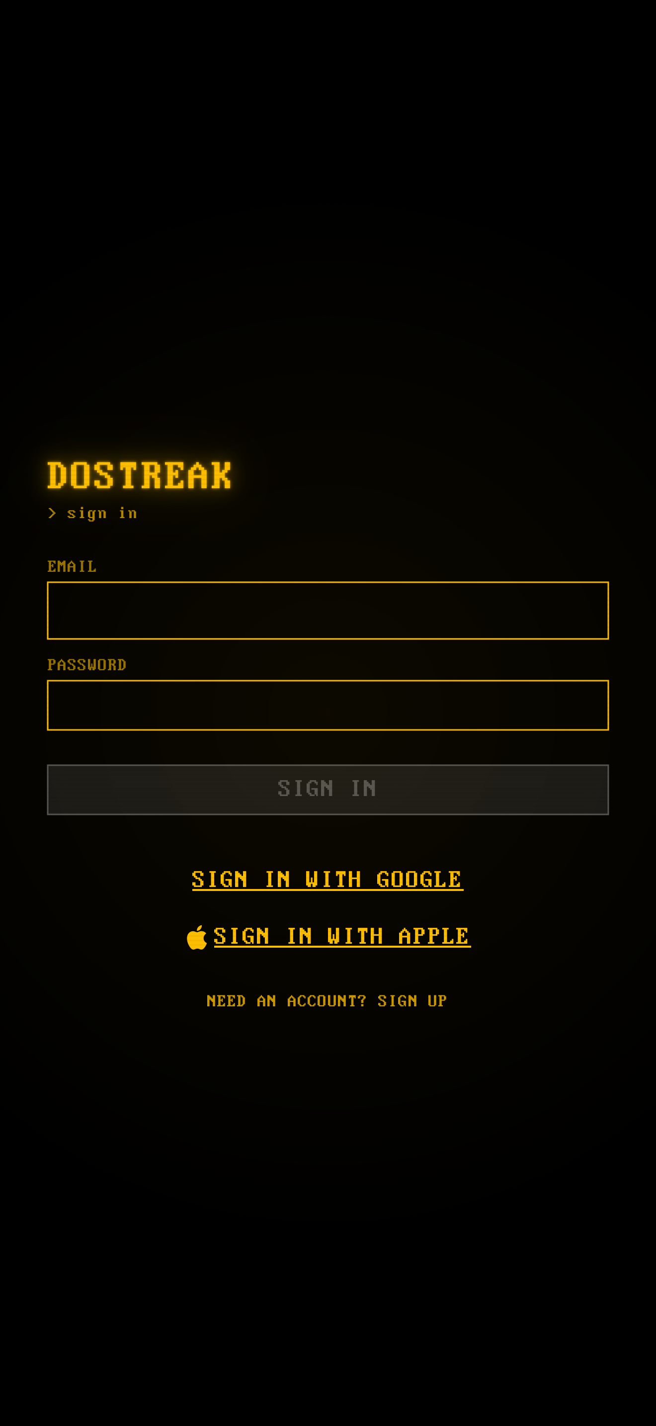 DOStreak sign in
