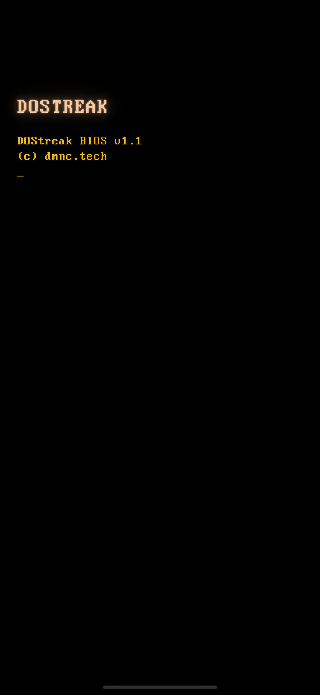 The CRT boot sequence and system log